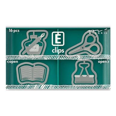 thumbnail image 2 of Cavallini & Co. Can O' Clips - 24 Wooden Paper Clips In Decorative Tin CANOCLIP 2 of 6