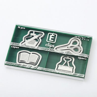 image of box of Midori Etching Clips- Stationery- Box of 16 Paper Clips