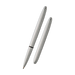 Image of Fisher Bullet Space Pen- Chrome shown closed and open