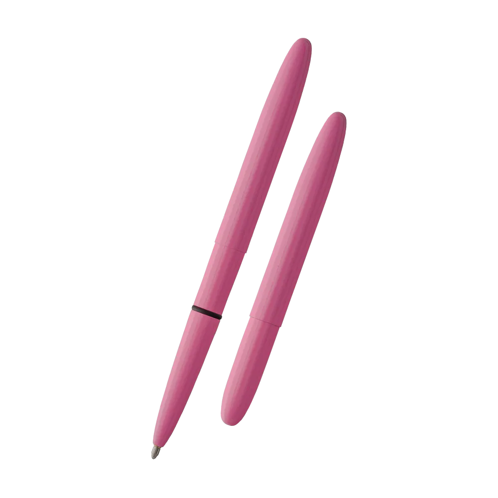 image of Fisher Bullet Space Pen- Pink open and closed