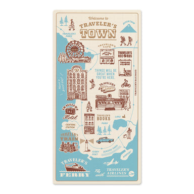 image of TRAVELER'S notebook 2024 Regular Plastic Sheet- TRAVELER'S Town