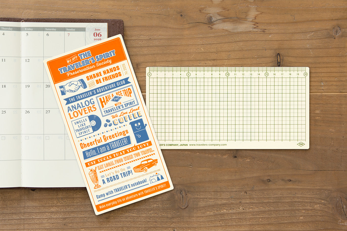 TRAVELER'S notebook 2026 Regular Plastic Sheet