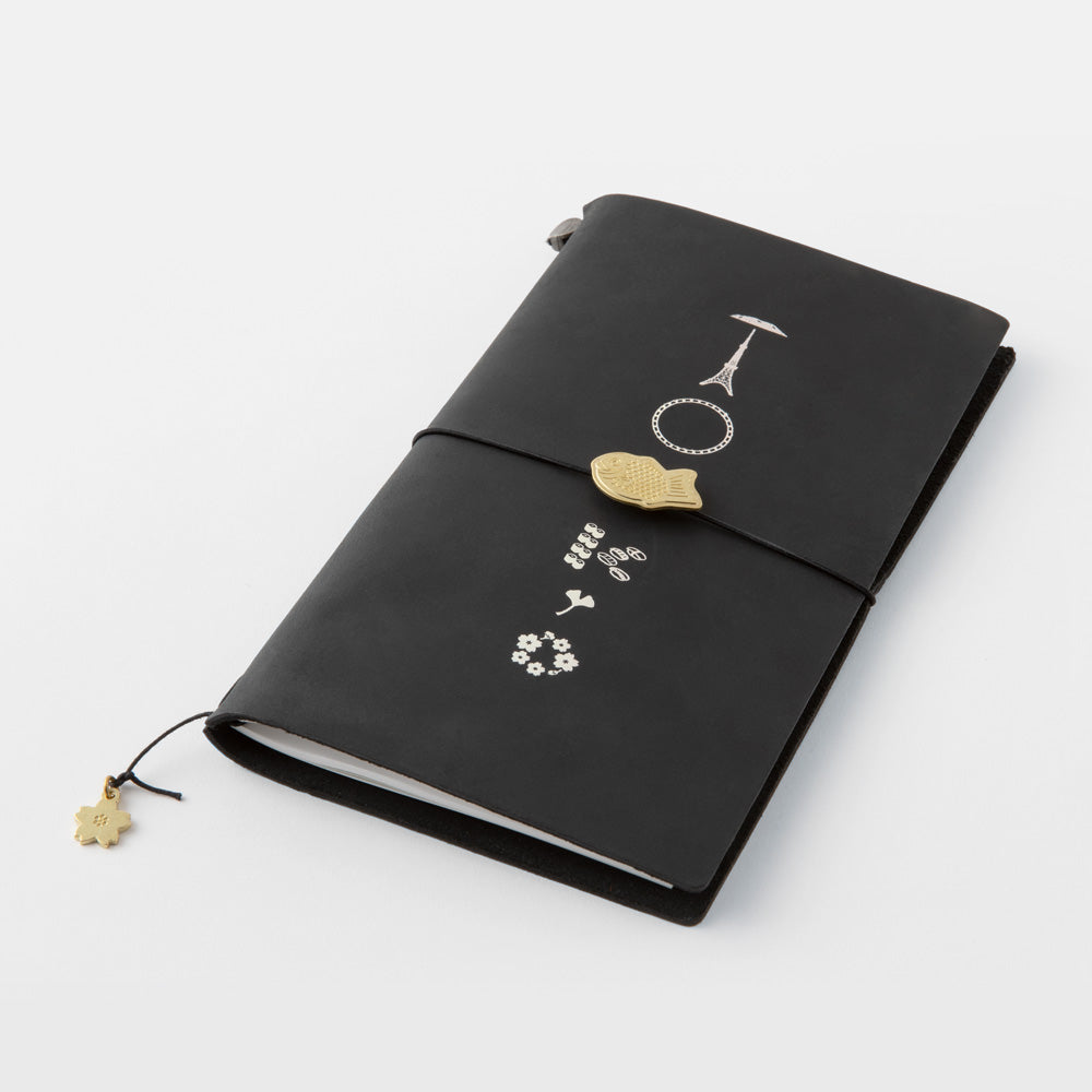 TRAVELER'S notebook TOKYO EDITION Brass Charms on TRAVELER'S notebook
