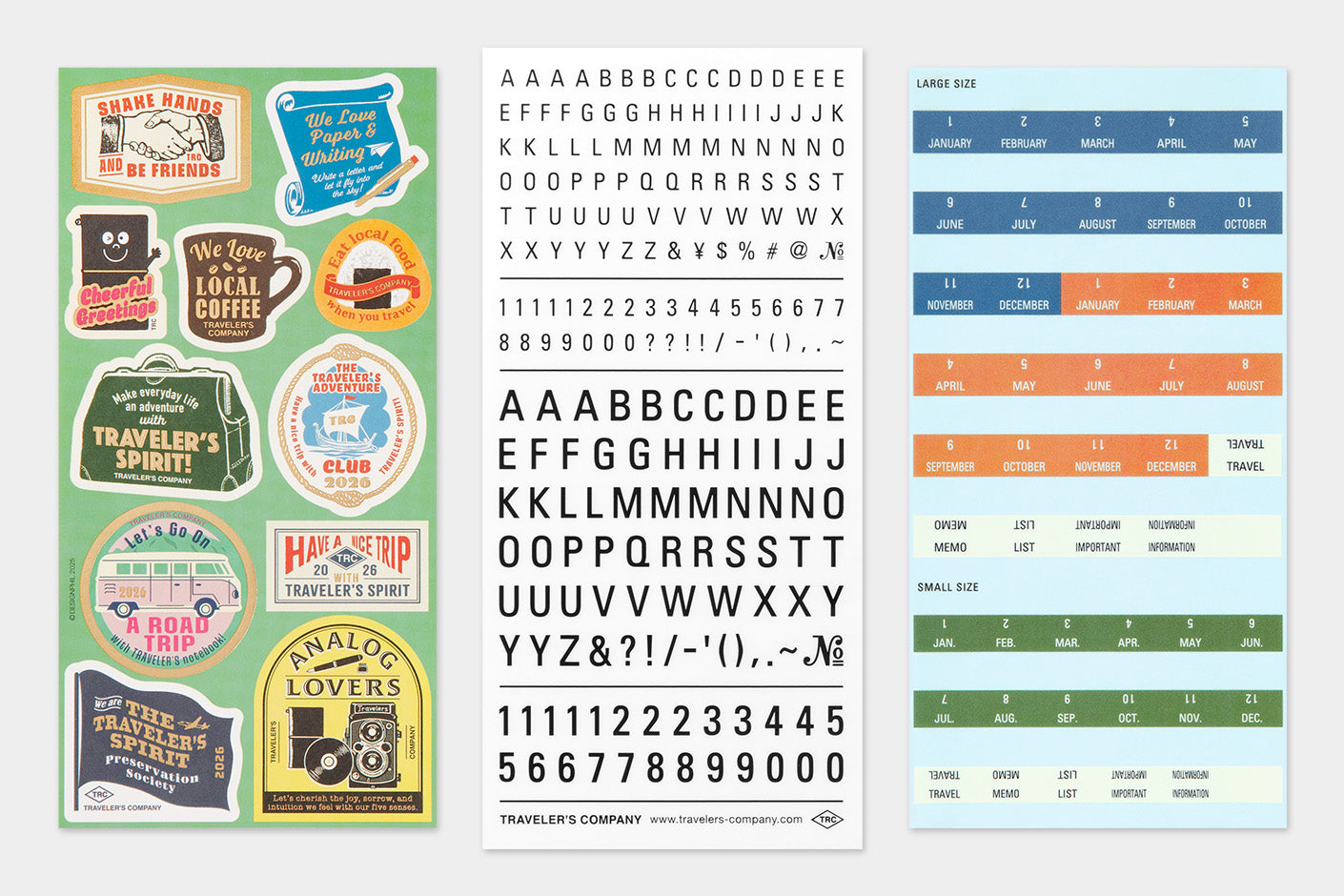 TRAVELER'S notebook 2026 Sticker Collection