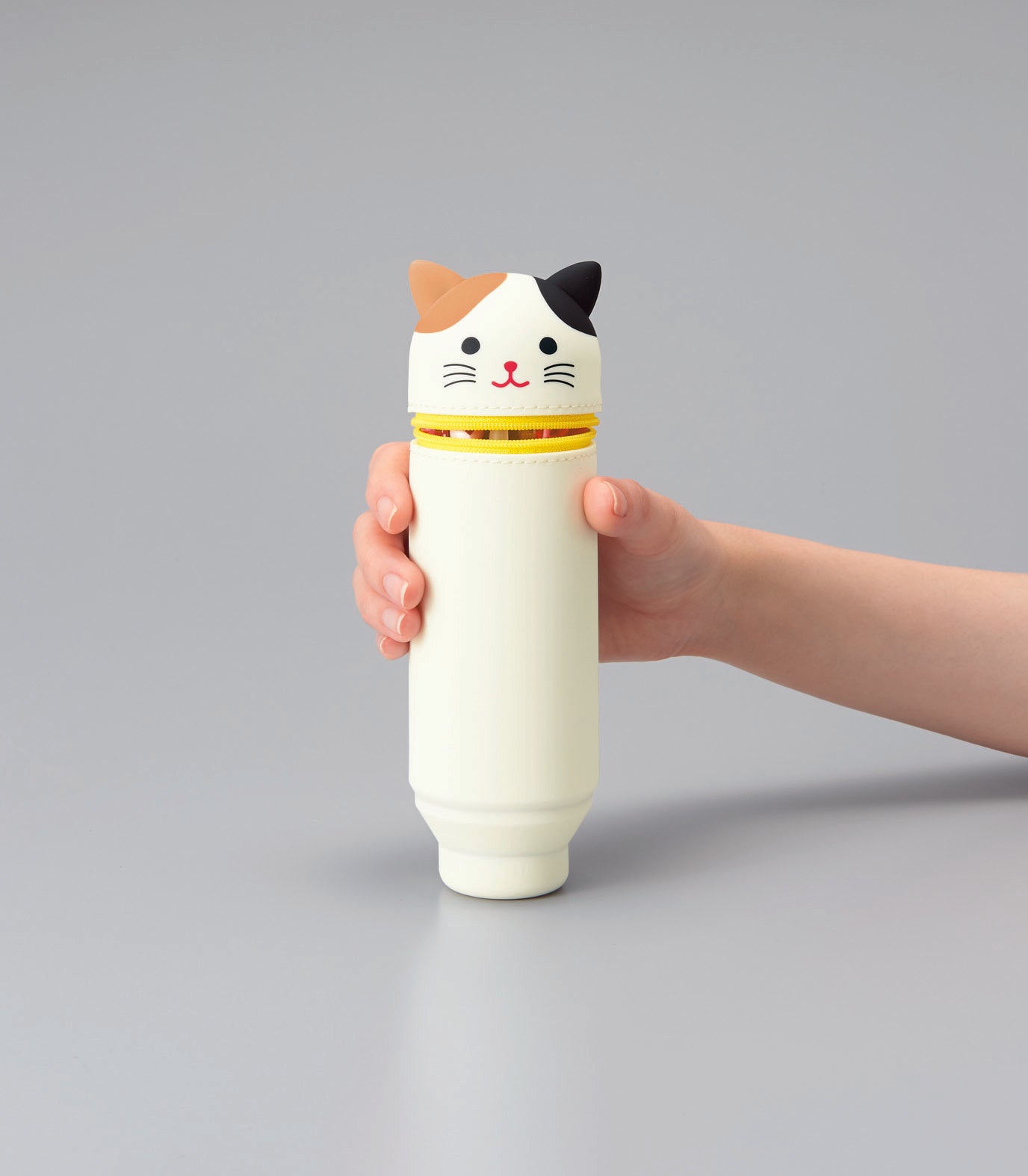 Punilabo Stand Up Pen Case- Calico Cat