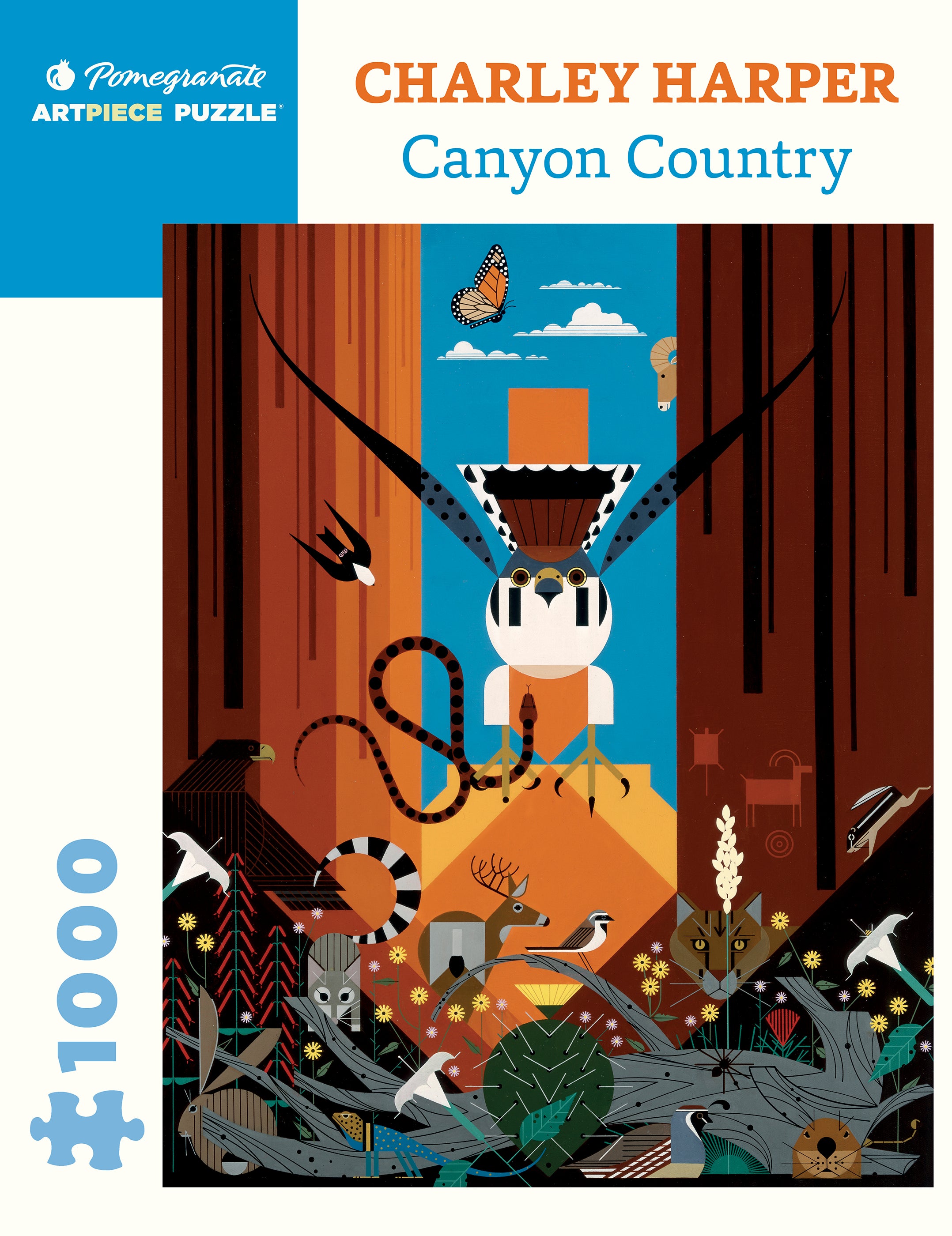 Charley Harper Canyon Country 1000-Piece Jigsaw Puzzle