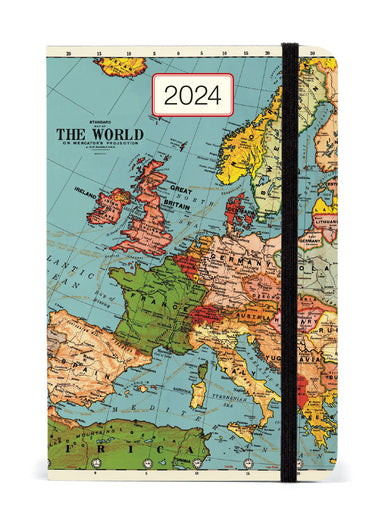 Image of Cavallini & Co. 2024 Vintage Map Weekly Planner