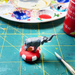 Vintage Circus Wagon Class sample elephant with craft paint