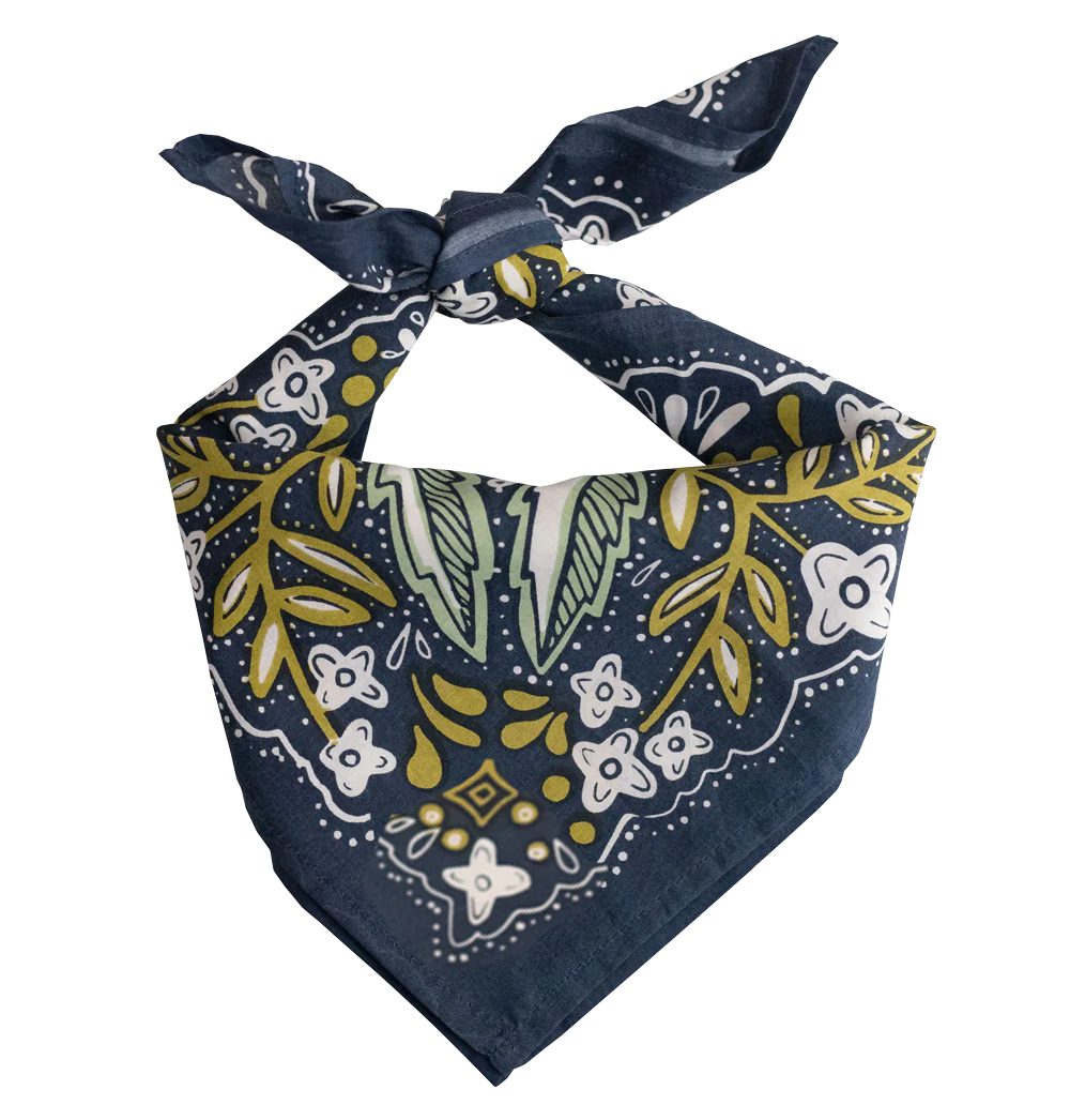 Handker Bandana No. 017 Amelia tied as neckerchief