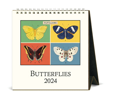 image of 2024 Cavallini & Co. Butterflies Desk Calendar