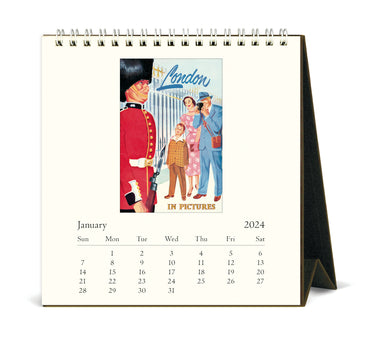 Image of 2024 Cavallini & Co. London Desk Calendar