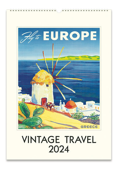 Image of 2024 Cavallini & Co. Vintage Travel Wall Calendar