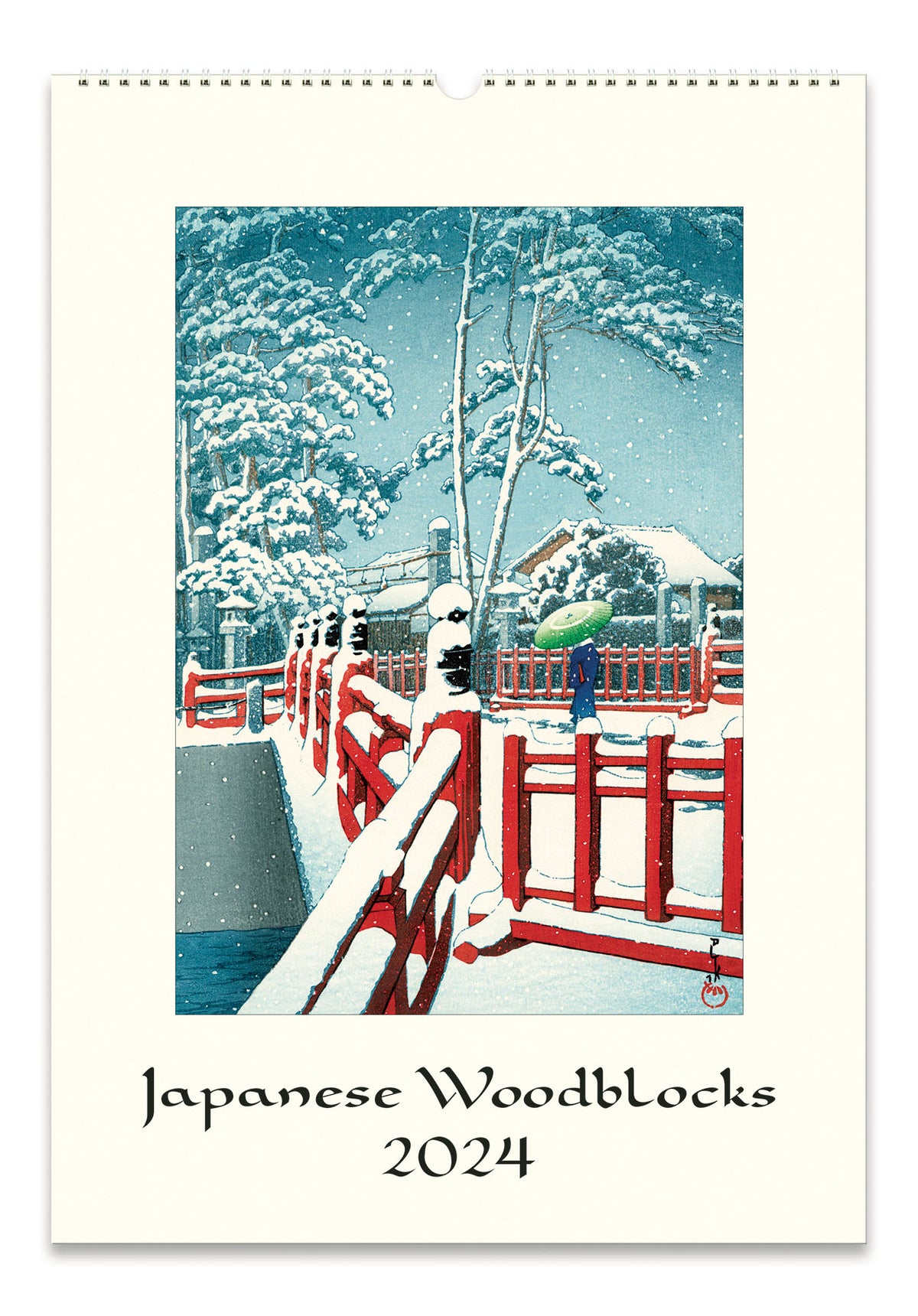 2024 Cavallini & Co. Japanese Woodblocks Wall Calendar — Two Hands