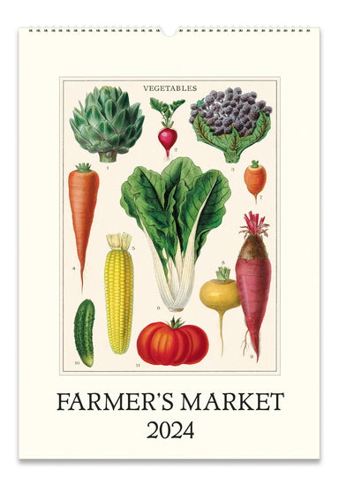 Image of 2024 Cavallini & Co. Farmer's Market Wall Calendar