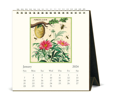 Image of 2024 Cavallini & Co. Bees & Honey Desk Calendar