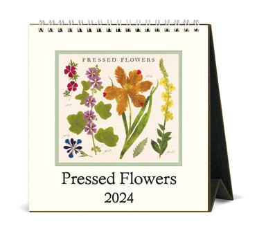 Image of 2024 Cavallini & Co. Pressed Flowers Desk Calendar