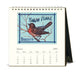 2025 Cavallini & Co. Vintage Birds Desk Calendar January page