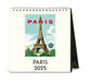 2025 Cavallini & Co. Paris Desk Calendar front cover