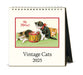 2025 Cavallini & Co. Vintage Cats Desk Calendar