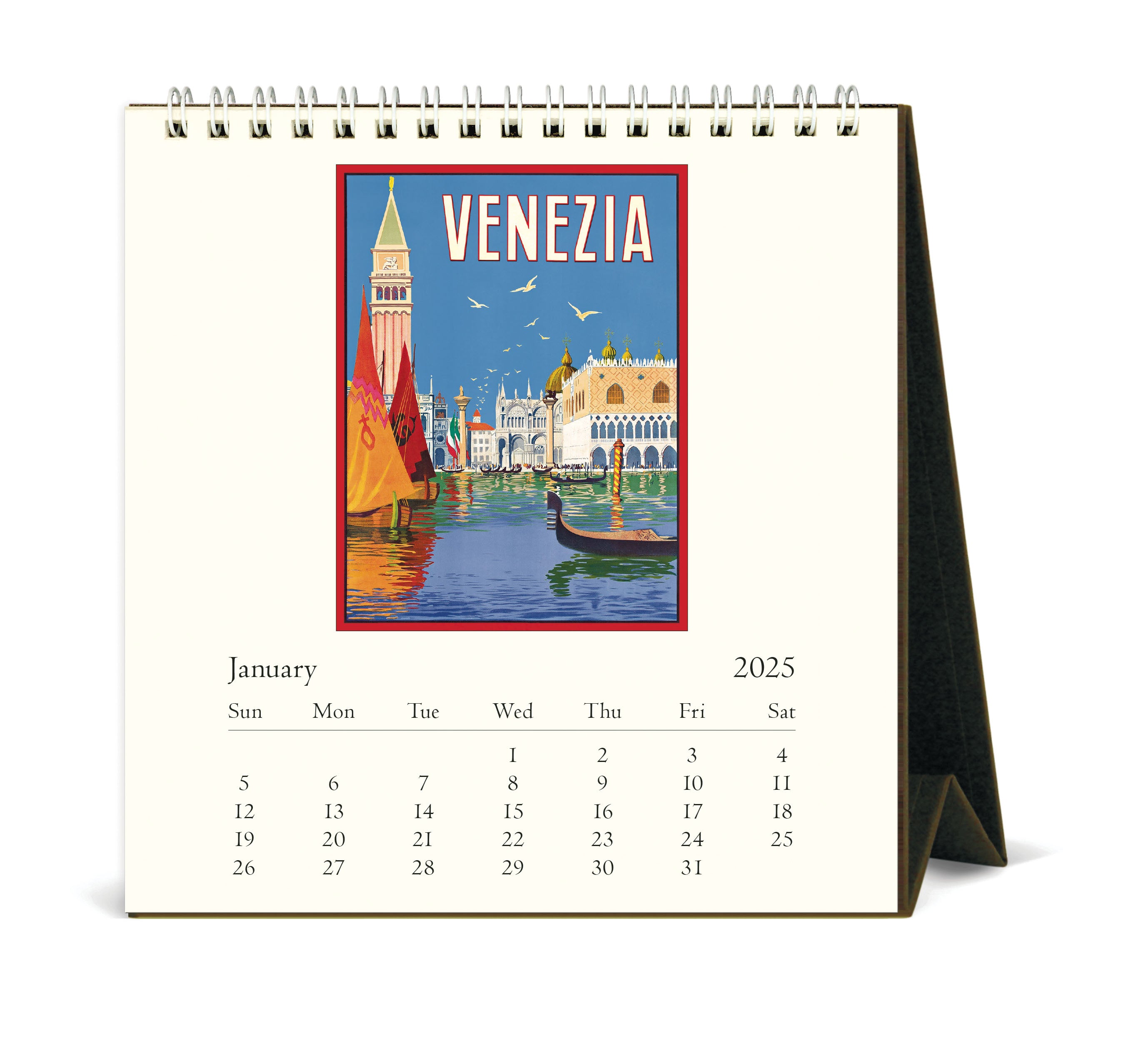 2025 Cavallini & Co. Italy Desk Calendar interior page