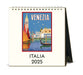 2025 Cavallini & Co. Italy Desk Calendar front view