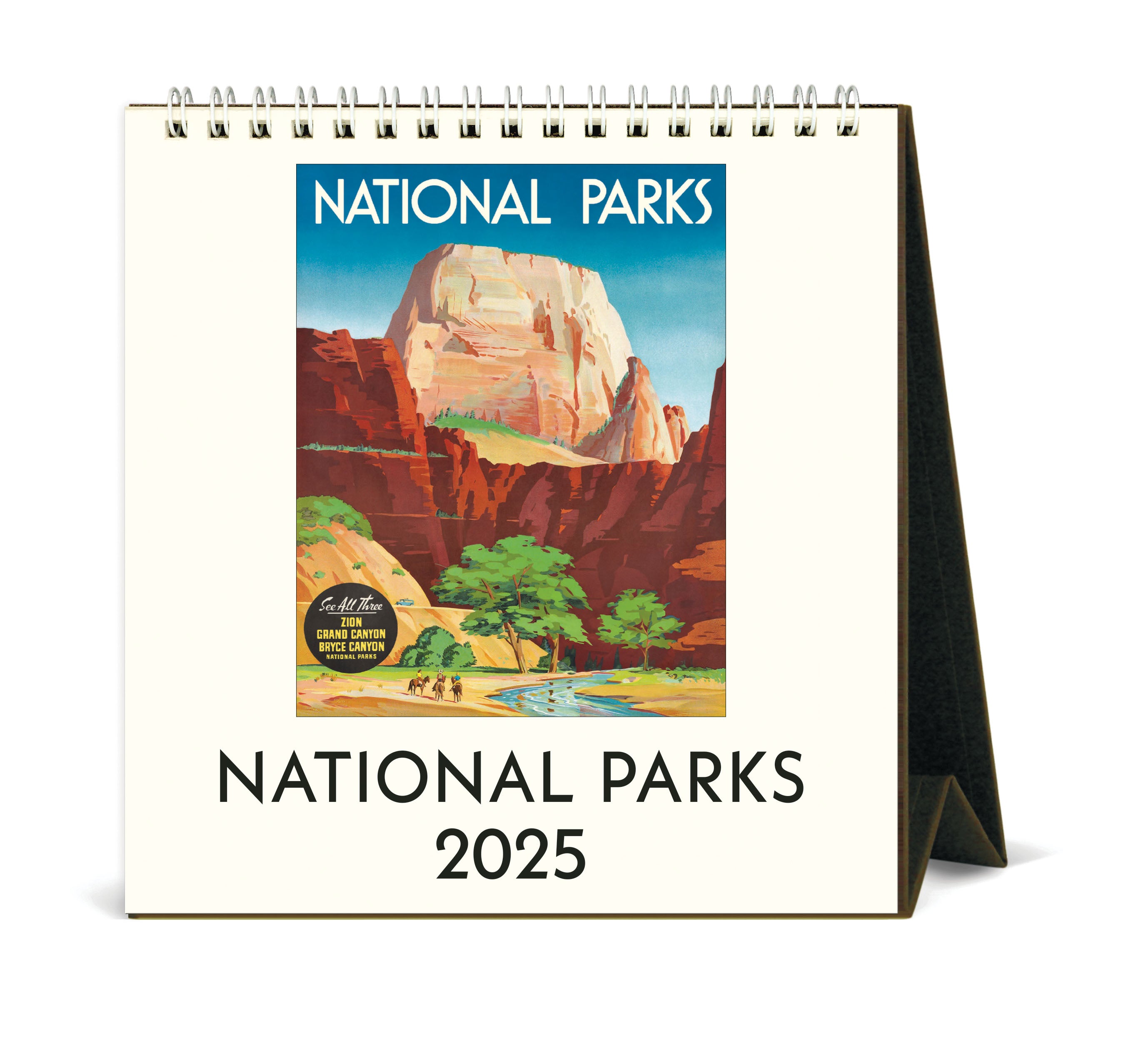 2025 Cavallini & Co. National Parks Desk Calendar front view