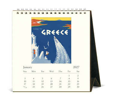 2027 Cavallini & Co. Vintage Travel Desk Calendar