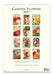 Calendar back cover with colorful garden flower illustrations for all 12 months of 2027
