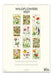2027 Cavallini & Co. Wildflowers Wall Calendar back page showing 12 months of flower iamges.