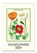 Wildflowers 2027 calendar with illustrations of orange, white, and red flowers on a beige background.
