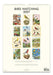 Back page of the Bird Watching calendar for 2027 with illustrations of various birds and nests.