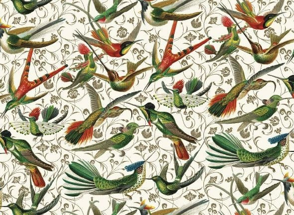 Rossi 1931 Italian Decorative Paper- Hummingbirds
