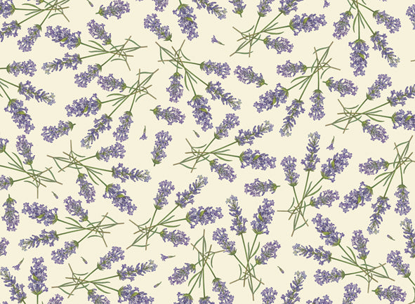 imae of Rossi 1931 Italian Decorative Paper- Lavender Sprigs