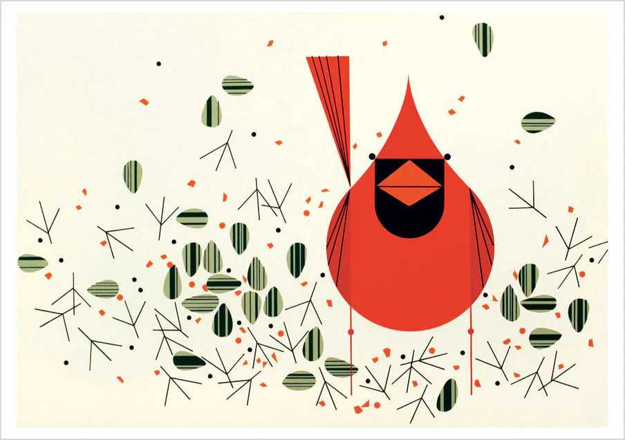 Charley Harper Cardinals Boxed Notecard Assortment