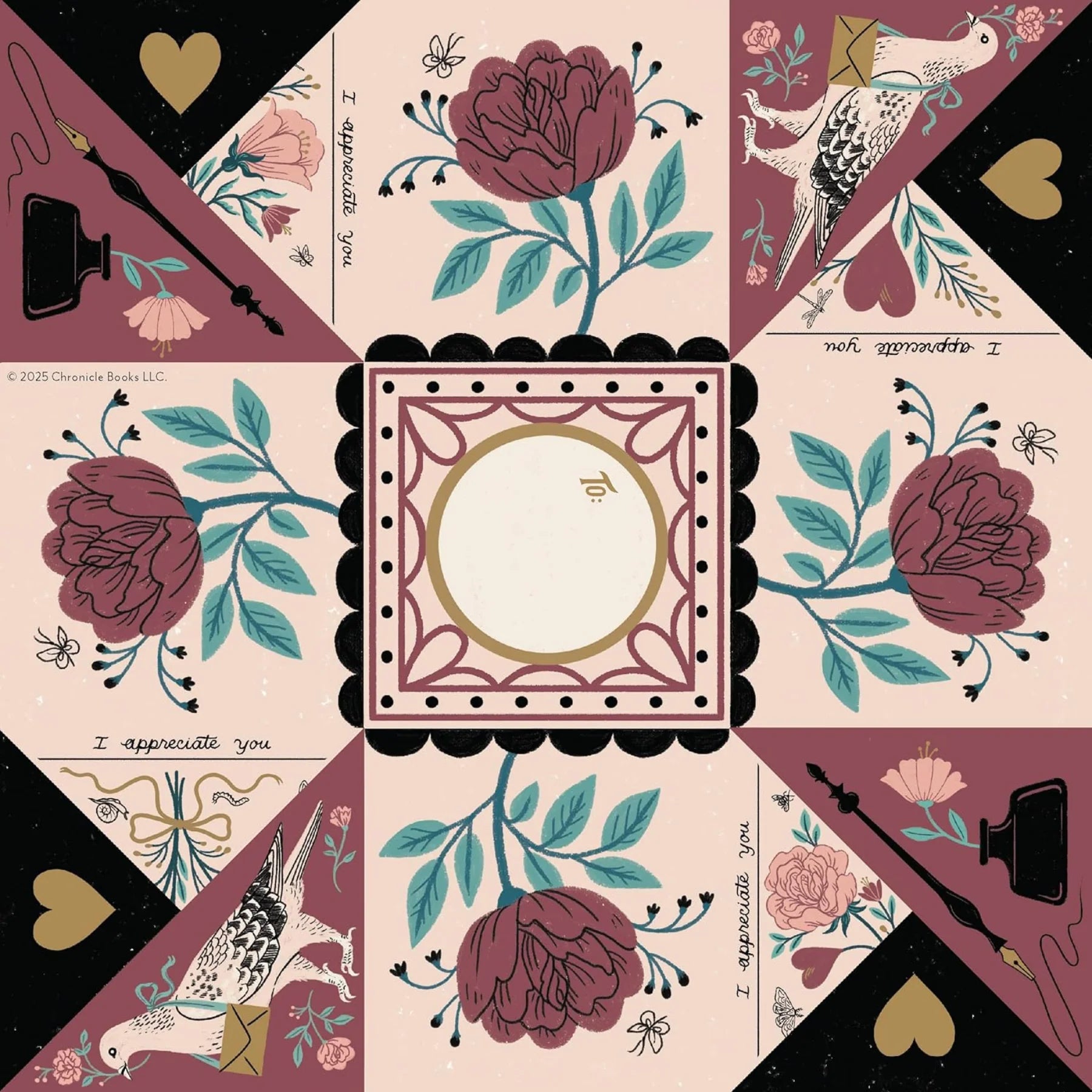 Luck, Love & Dreams Charm Cards- Folded Victorian Pocket Notes