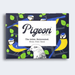 Pigeon Post- Dawn Chorus product packaging with birds