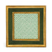 image of Cavallini & Co. 3 by 3 Inch Classico Green Florentine Frame