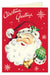 Image of Cavallini & Co. Vintage Santa Blank Single Holiday Card