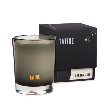 image of Tatine 8 Ounce, 50 Hour Natural Wax Candle- Garden Mint