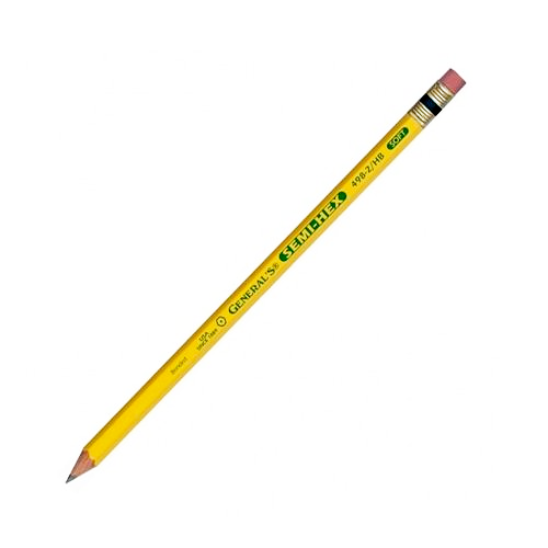 GENERAL PENCIL CO., INC. BADGER YELL0W HEX 2HB (SINGLE)