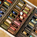 box of chalk pastels open