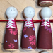 La Catrina - and her Flowered Hat- peg doll samples in progress