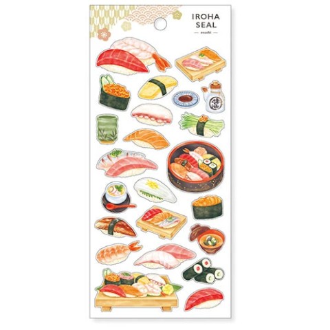 Sushi Japanese Mini Sticker Sheet