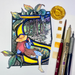 Illuminated Letter - Using Metallic Paints letter S class sample with materials