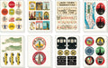 Cavallini & Co. New York City Decorative Stickers- image showing collection of New York-themed stickers and posters on a white background