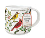 image of Cavallini & Co. Birds Ceramic Mug with hang tag