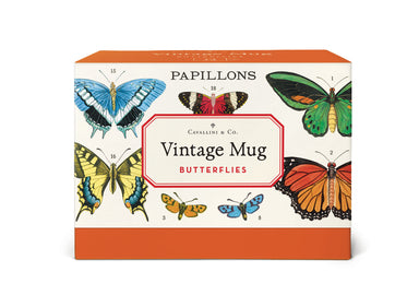 image of Cavallini & Co. Butterflies Ceramic Mug packaging