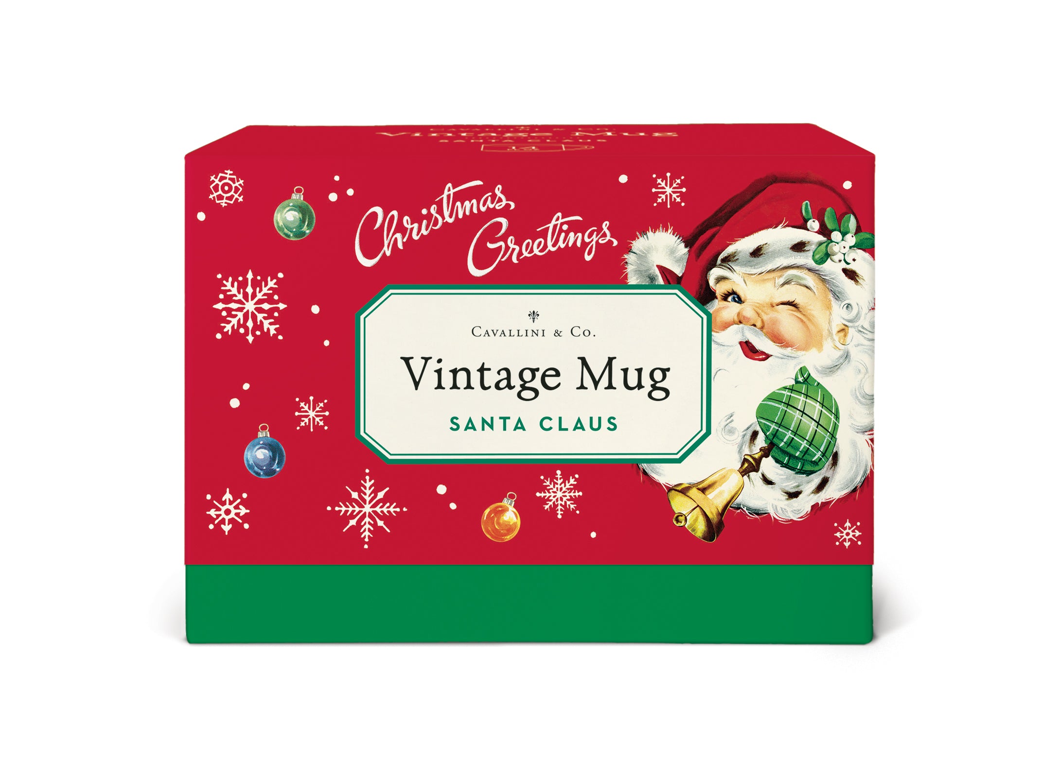 image of Cavallini & Co. Christmas Santa Ceramic Mug packaging