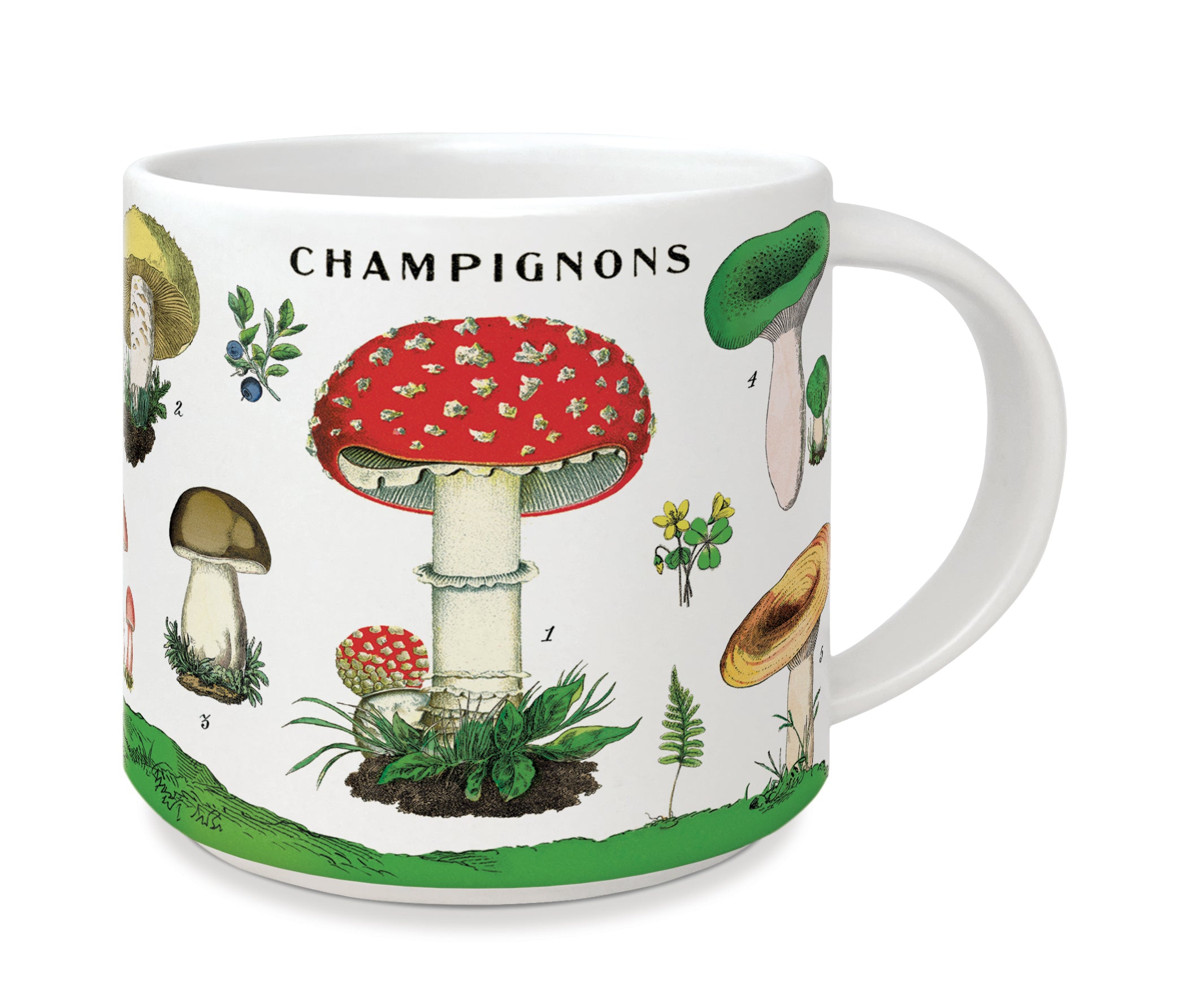image of Cavallini & Co. Mushrooms Ceramic Mug