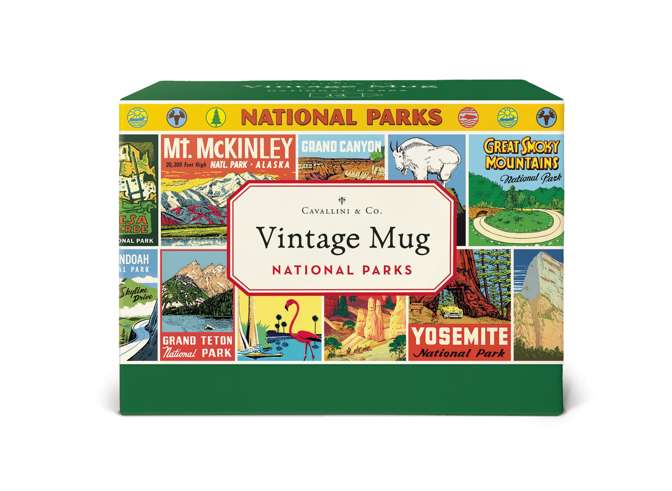 image of Cavallini & Co. National Parks Ceramic Mug packaging